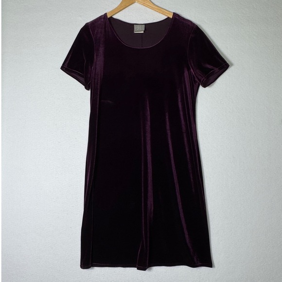 Vtg Rabbit Rabbit Rabbit Designs Purple Velvet Dress Jacket Set Womens Size 12‎ - Picture 7 of 13